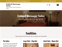 Tablet Screenshot of caldwellmessengersuites.com